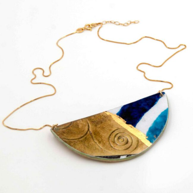 Collar Espiral Celeste - Imagen 3