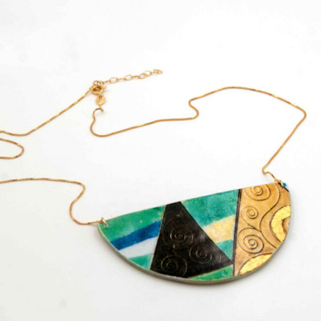 Collar Espiral Celeste - Imagen 4