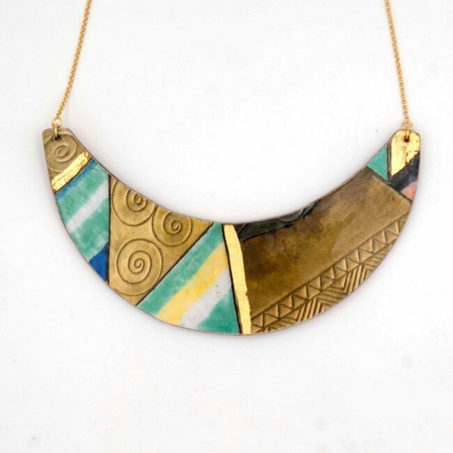Collar espirales luna