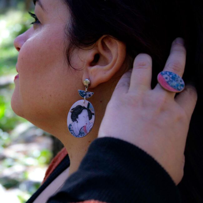 Pendientes Burū geisha - Imagen 3