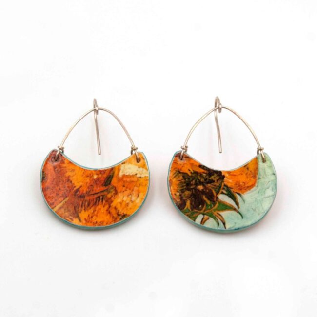 Pendientes Girasoles De Van Gogh