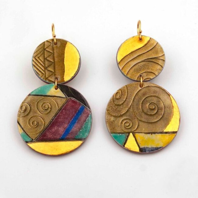 Pendientes Klimt Espirales