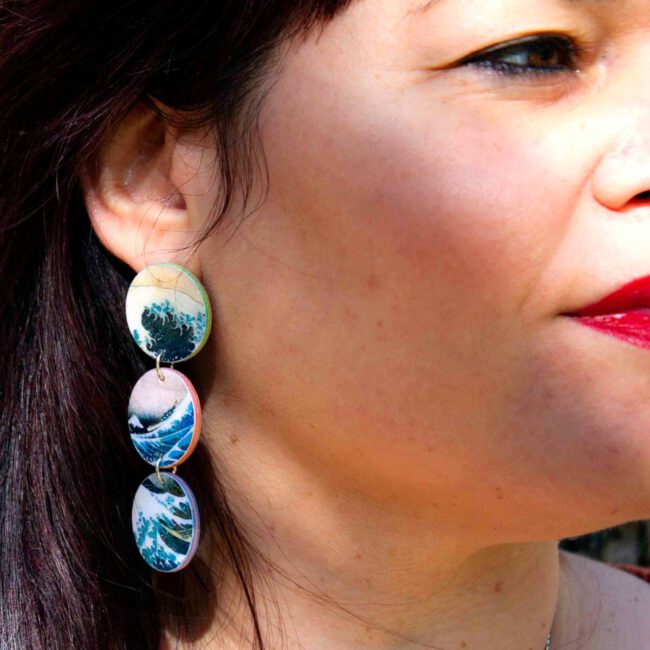 Pendientes Ōkina nami - Imagen 6