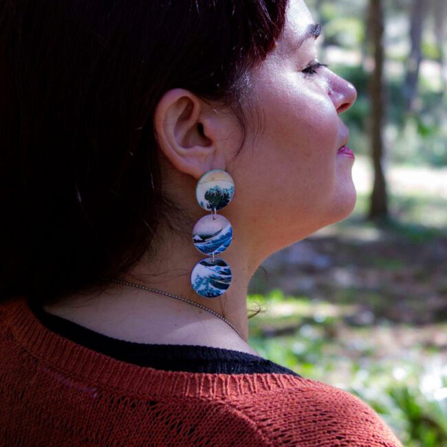 Pendientes Ōkina nami - Imagen 3