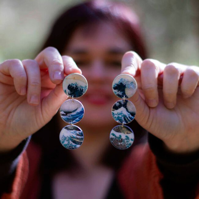 Pendientes Ōkina nami - Imagen 7