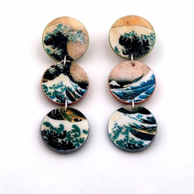 Pendientes Ōkina nami
