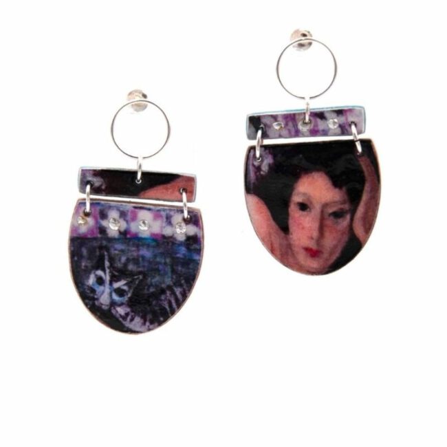 Pendientes Venus con Gato