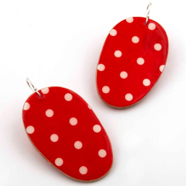 Pendientes Claveles Rojos - Imagen 2