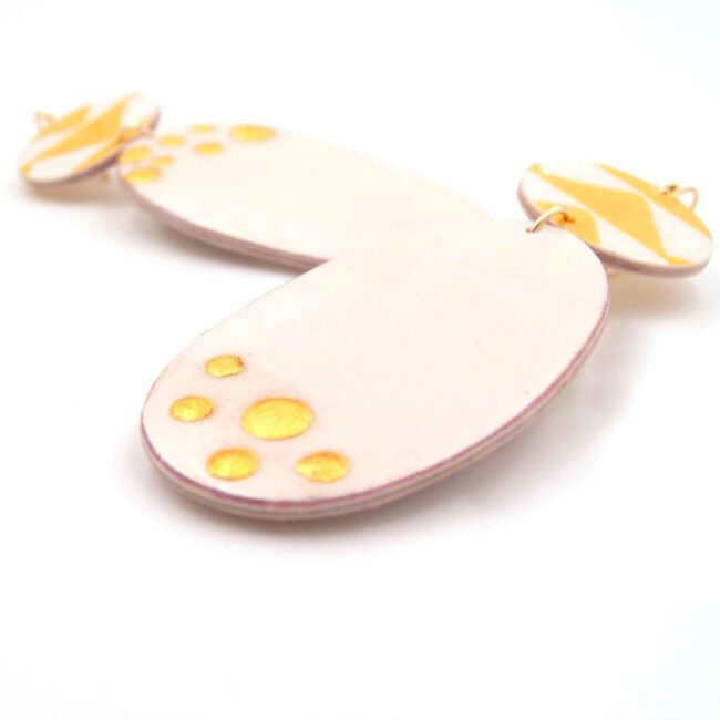 Pendientes Tulipán Blanco - Imagen 3