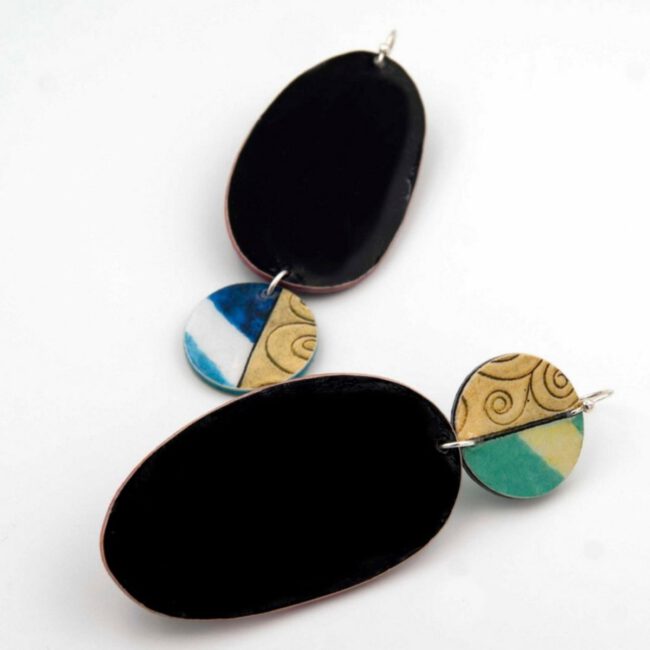 Pendientes Tulipán negro - Imagen 2
