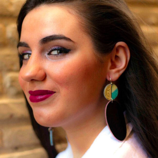 Pendientes Tulipán negro - Imagen 3