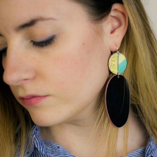 Pendientes Tulipán negro - Imagen 4