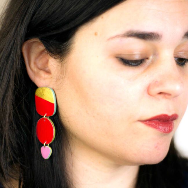Pendientes Amapolas - Imagen 5