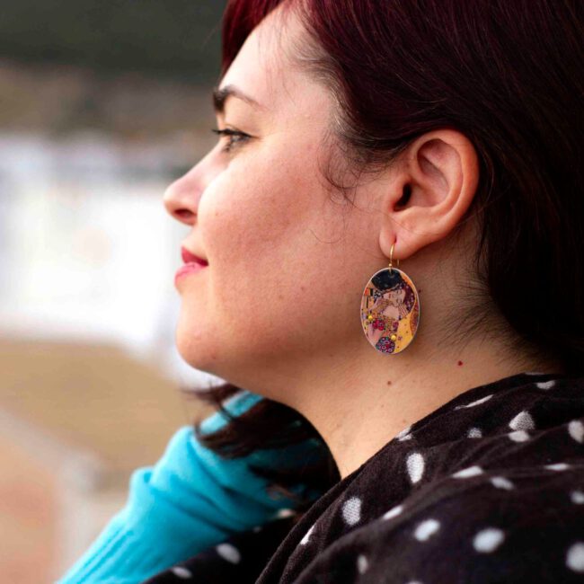 Pendientes El Beso Ovalados - Imagen 3