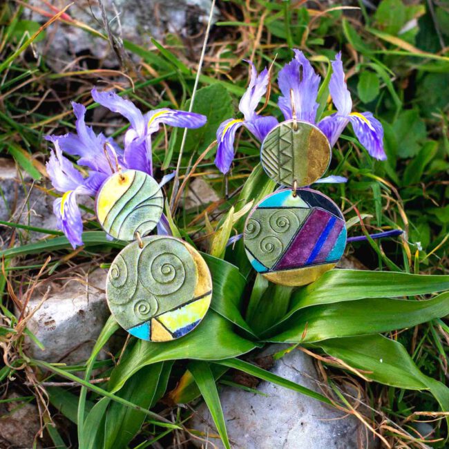 Pendientes Klimt Espirales - Imagen 7