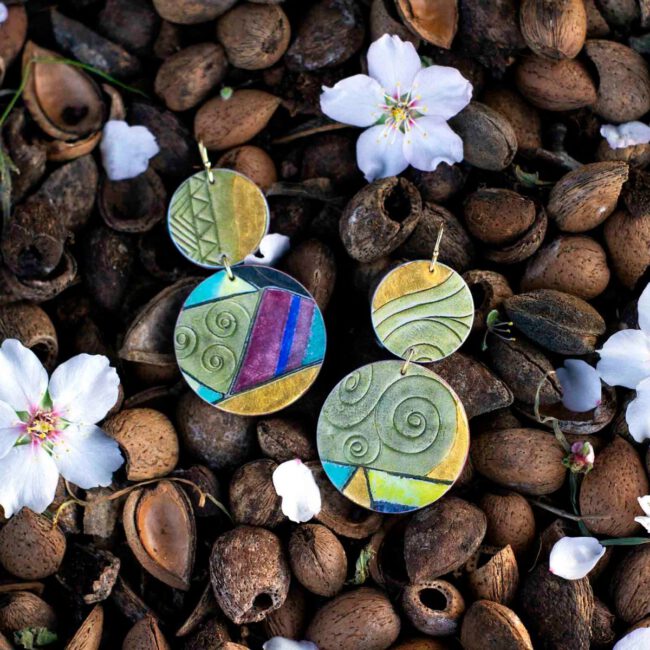 Pendientes Klimt Espirales - Imagen 4