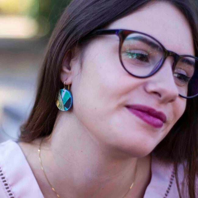 Pendientes Klimt Redondos - Imagen 3