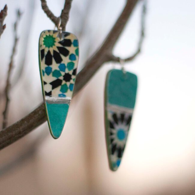 Pendientes Lirios grandes - Imagen 4