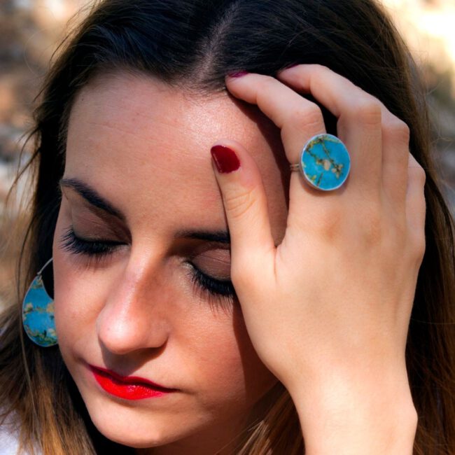 Pendientes Almendro azul - Imagen 4