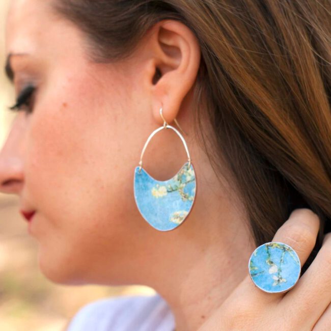 Pendientes Almendro azul - Imagen 3