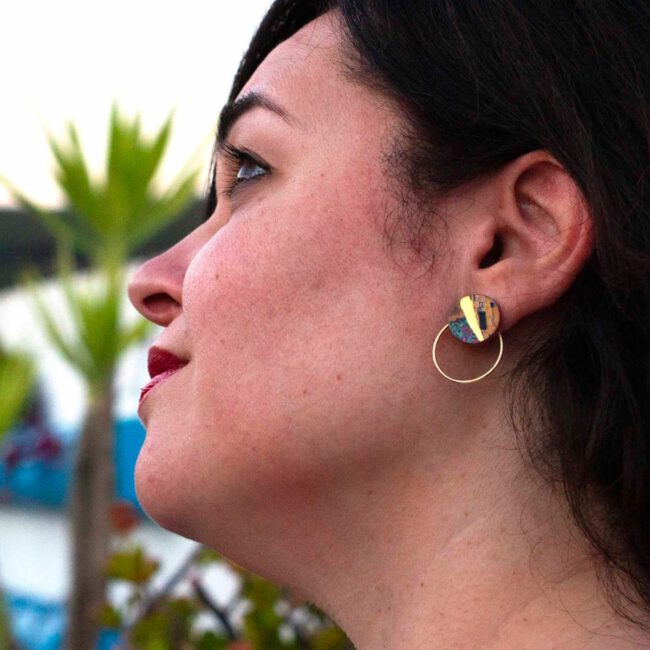 Pendientes El Beso Oro - Imagen 3