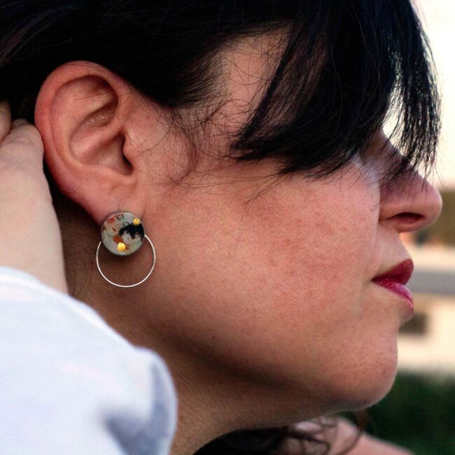 Pendientes La Maternidad Plata - Imagen 3