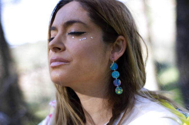 Pendientes Libélula Violeta - Imagen 3
