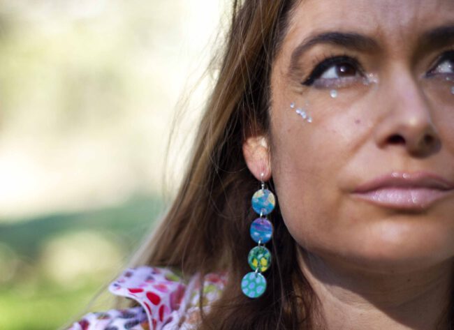 Pendientes Libélula Violeta - Imagen 4