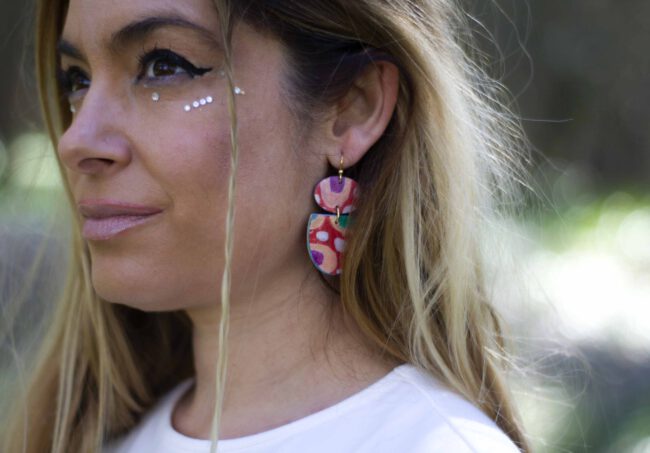 Pendientes Mariposa Ojos de Pavo Real - Imagen 3