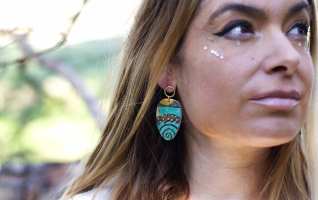 Pendientes Mariposa Esmeralda - Imagen 6