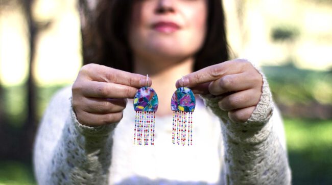 Pendientes Medusa Melena de León - Imagen 7
