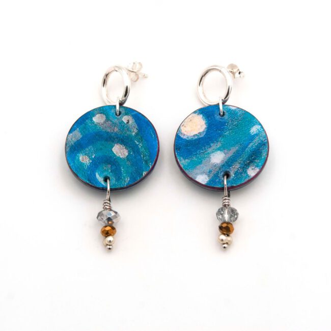 Pendientes Luciérnaga Azul