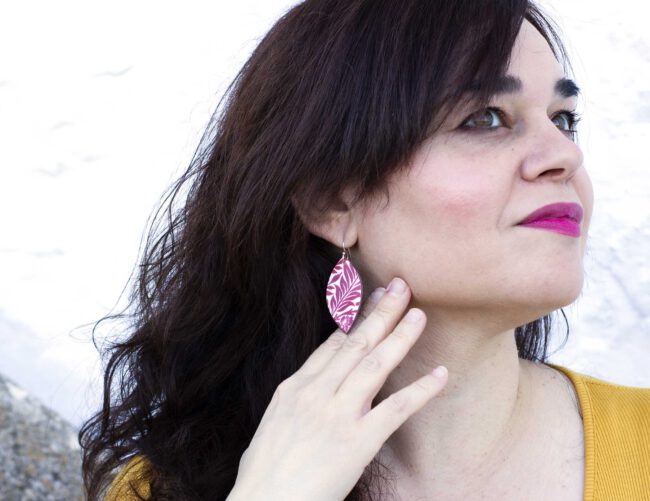 Pendientes Claveles Rojos - Imagen 3
