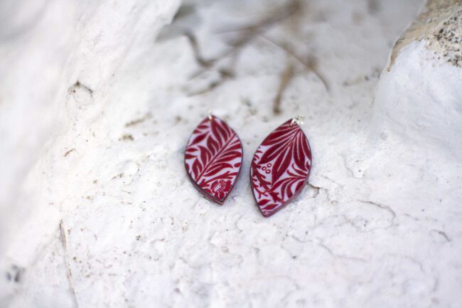Pendientes Claveles Rojos - Imagen 7