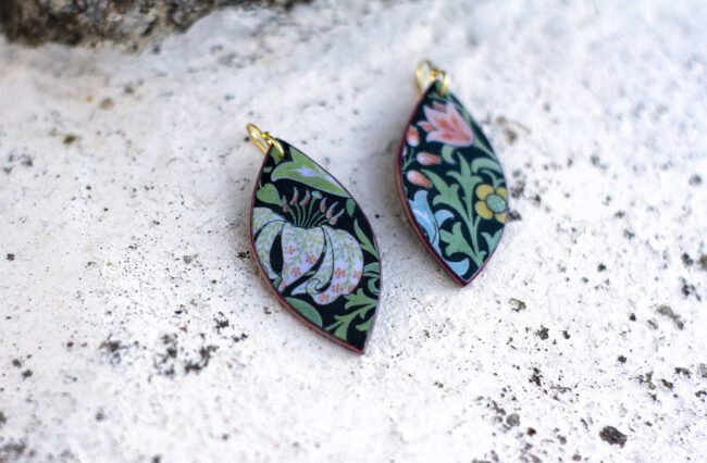 Pendientes Claveles multicolor - Imagen 6