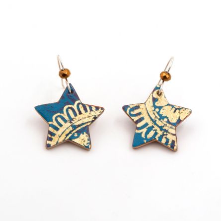 Pendientes Perseidas Azul Marino